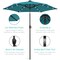 Best Choice Products 7.5ft Outdoor Solar Patio Umbrella for Deck, Pool w/ Tilt, Crank, LED Lights